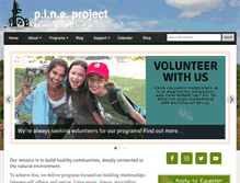 Tablet Screenshot of pineproject.org